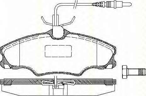 Комплект тормозных колодок, дисковый тормоз