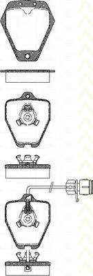 Комплект тормозных колодок, дисковый тормоз