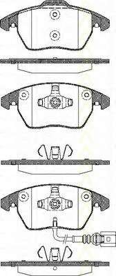 Комплект тормозных колодок, дисковый тормоз