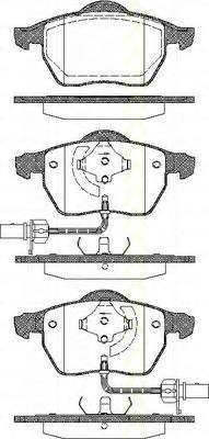 Комплект тормозных колодок, дисковый тормоз