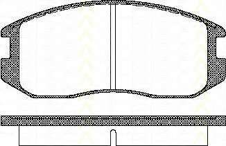 Комплект тормозных колодок, дисковый тормоз
