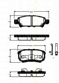 Комплект тормозных колодок, дисковый тормоз