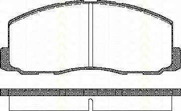 Комплект тормозных колодок, дисковый тормоз