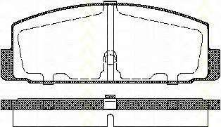 Комплект тормозных колодок, дисковый тормоз