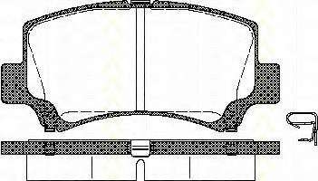 Комплект тормозных колодок, дисковый тормоз