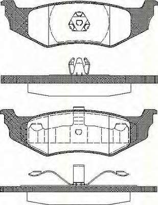 Комплект тормозных колодок, дисковый тормоз