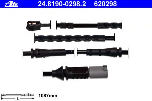 Датчик износа тормозных колодок (передних) BMW 5 (F10)/6 (F06)/7 (F01/F02/F03/F04) 09- (L=1087mm)