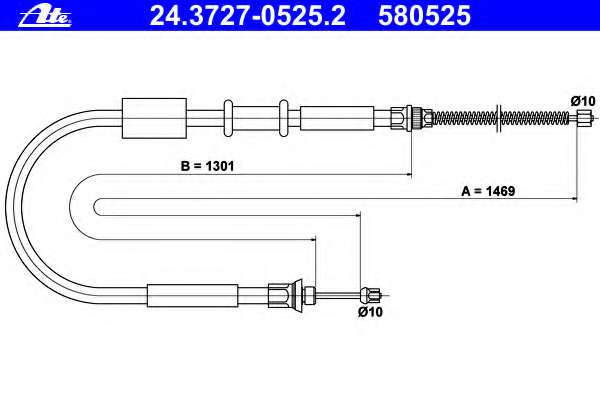 Трос, стояночная тормозная система