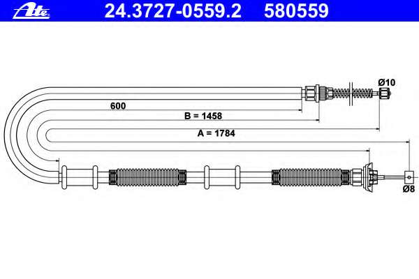 Трос, стояночная тормозная система