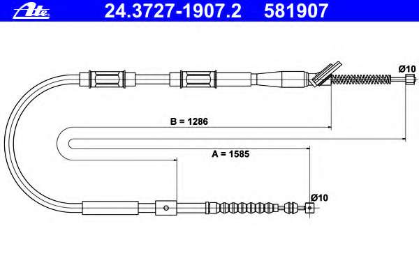 Трос, стояночная тормозная система