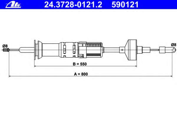 Трос, управление сцеплением