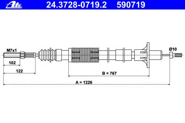 Трос, управление сцеплением
