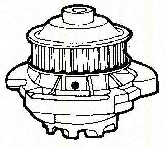 Помпа воды Audi 50/80/VW Golf/Jetta/Passat/Polo 0.9-1.3 74-94 (B/B) (8 лоп)