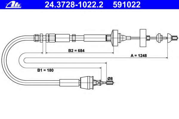 Трос, управление сцеплением