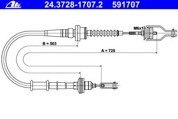 Трос, управление сцеплением