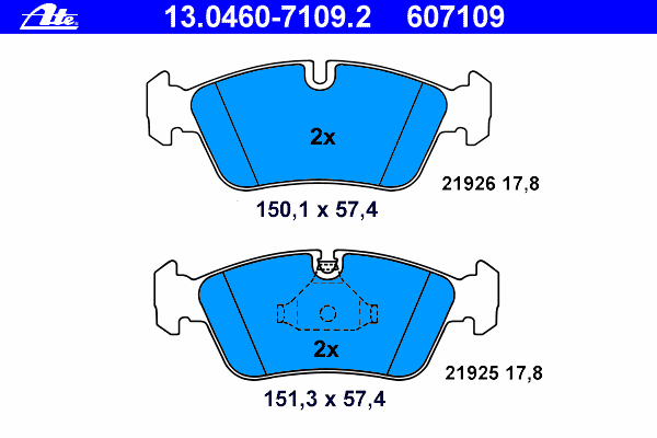 Комплект тормозных колодок, дисковый тормоз