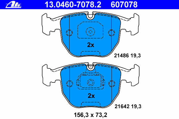 Колодки тормозные (передние) BMW 5 (E39)/7 (E38) 94-