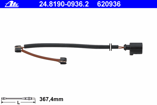 Сигнализатор, износ тормозных колодок