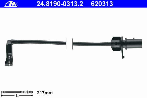 Датчик износа тормозных колодок (задних) Audi A6/A7/Porsche Macan 10- (L=217mm) 