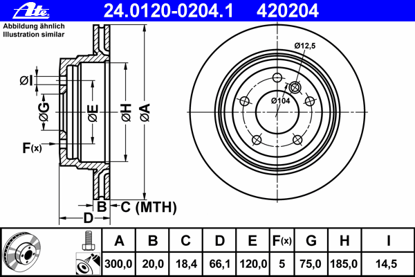Диск тормозной (задний) BMW 1 (E81/E87)/3 (E90/E93) 04-13/X1 (E84) 09-15 (300x20)(с покр.)(вентилир)