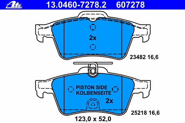 Колодки тормозные (задние) Citroen C5/Ford C-Max 07-/Focus/Connect 04-13/Renault Laguna 07-15