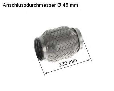 Гофрированная труба, выхлопная система