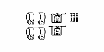 Монтажный комплект, глушитель