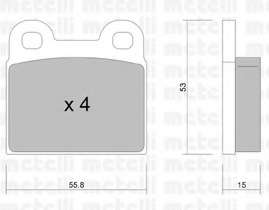 Комплект тормозных колодок, дисковый тормоз