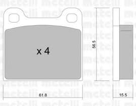 Комплект тормозных колодок, дисковый тормоз