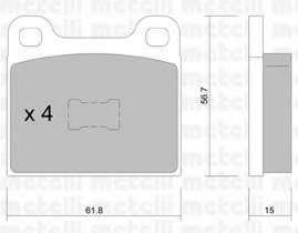 Комплект тормозных колодок, дисковый тормоз