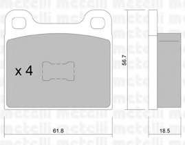 Комплект тормозных колодок, дисковый тормоз