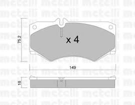 Колодки тормозные (передние) MB 207-613D 70-96/G-class (W460/W461/W463) 79-/VW LT 78-96