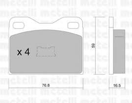 Комплект тормозных колодок, дисковый тормоз