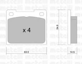 Комплект тормозных колодок, дисковый тормоз