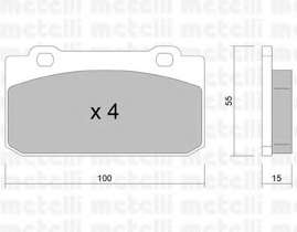 Комплект тормозных колодок, дисковый тормоз