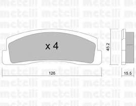 Комплект тормозных колодок, дисковый тормоз