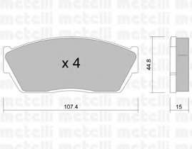 Комплект тормозных колодок, дисковый тормоз