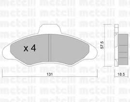 Колодки тормозные (передние) Ford Escort V/VI 90-00/Orion III 90-93