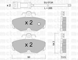 Комплект тормозных колодок, дисковый тормоз