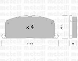 Колодки тормозные (передние) Toyota Camry/Carina/Celica/Corolla 77-95