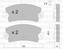 Комплект тормозных колодок, дисковый тормоз