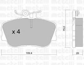 Колодки тормозные (передние) MB C-class (W202/S202) 93-01