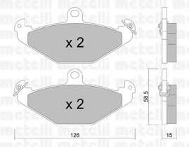 Комплект тормозных колодок, дисковый тормоз