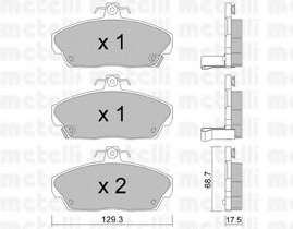Колодки тормозные (передние) Honda Civic VI/VII 94-05/Concerto 89-95/Rover 400 90-00