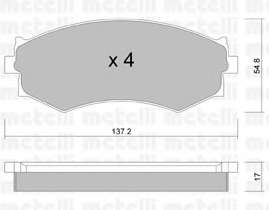 Комплект тормозных колодок, дисковый тормоз