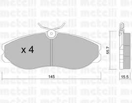 Колодки тормозные (передние) Nissan Terrano/Venette 94-02/Ford Maverick 93-98