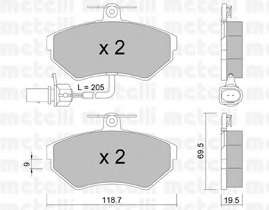 Колодки тормозные (передние) Audi A4/VW Passat 94-05