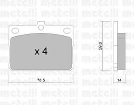 Комплект тормозных колодок, дисковый тормоз