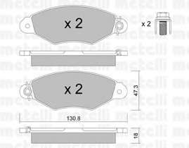 Колодки тормозные (передние) Citroen Xsara 97-05/Nissan Kubistar 03-/Renault Kangoo 97-