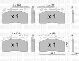 Комплект тормозных колодок, дисковый тормоз